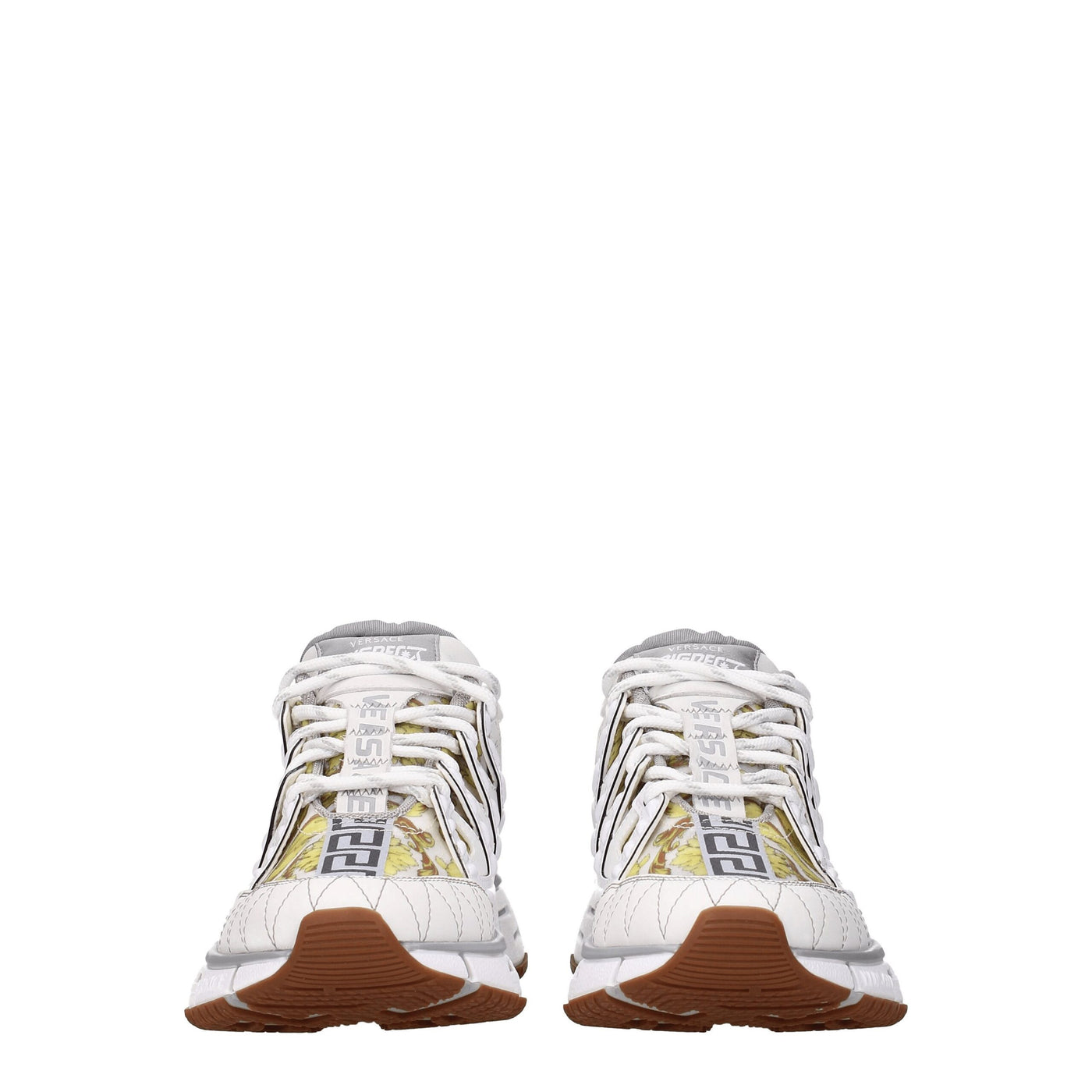Versace witte leren sportschoenen