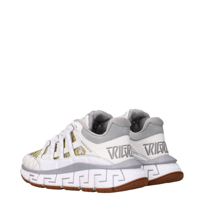 Versace witte leren sportschoenen