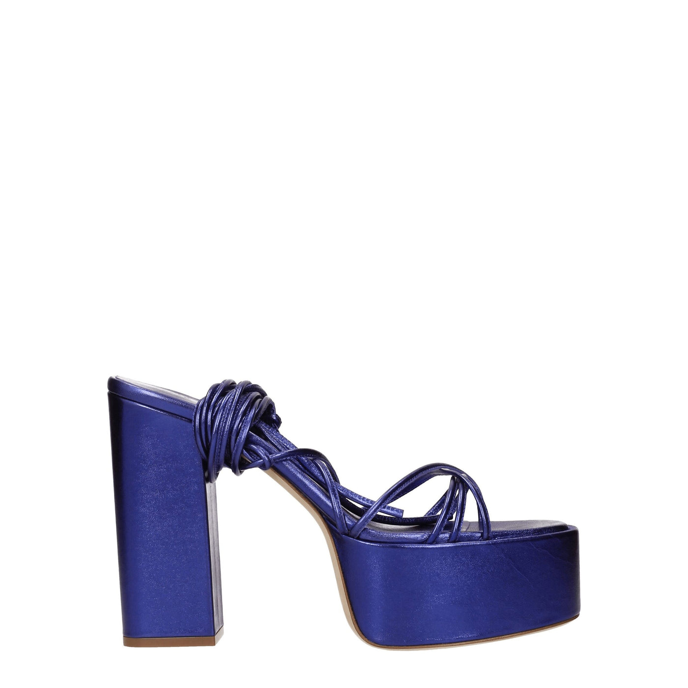 Paris Texas Paarse Leren Platforms