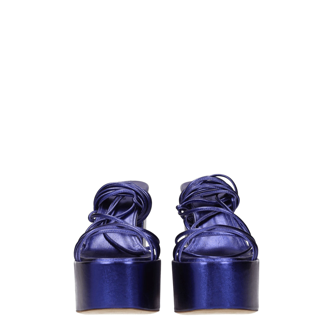 Paris Texas Paarse Leren Platforms