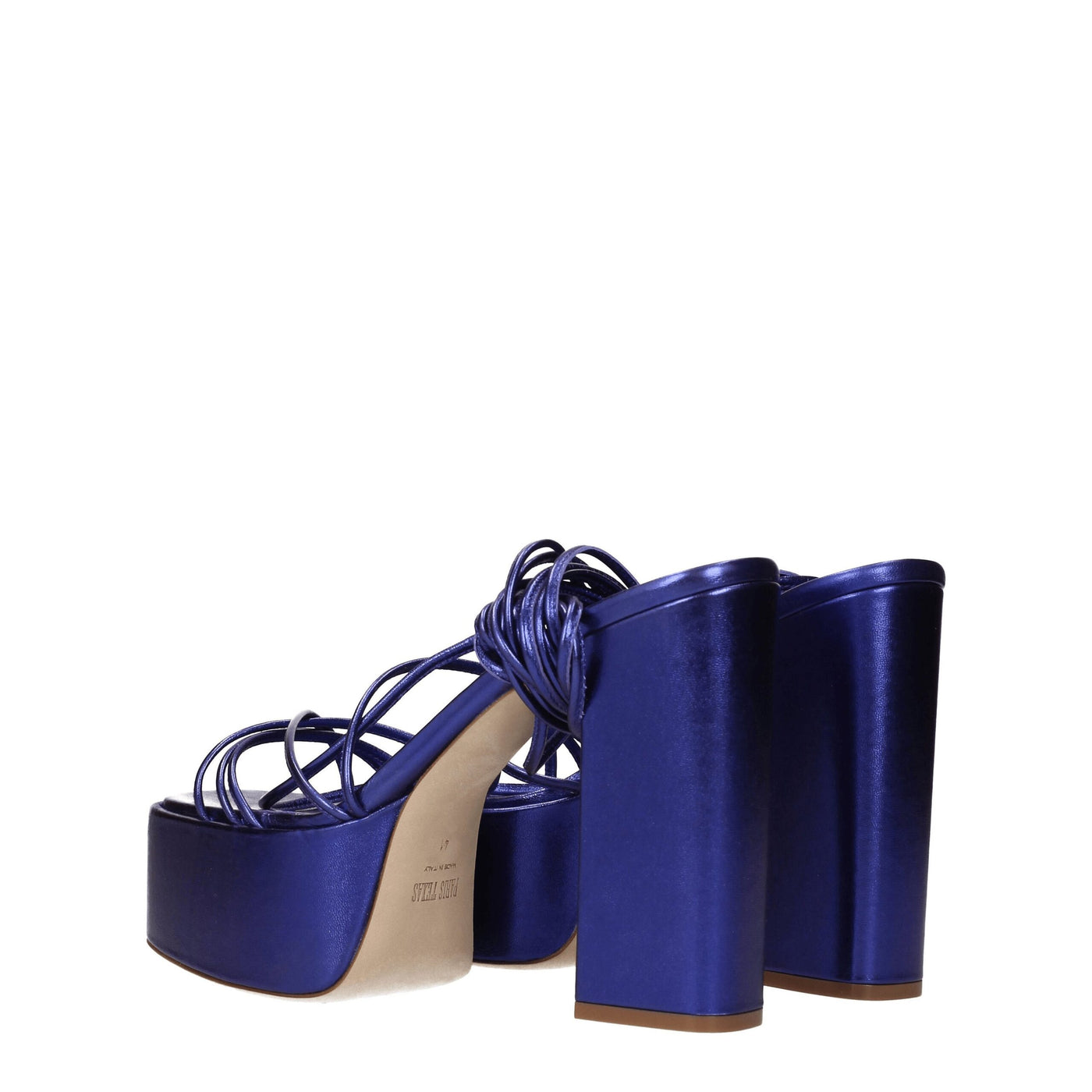 Paris Texas Paarse Leren Platforms
