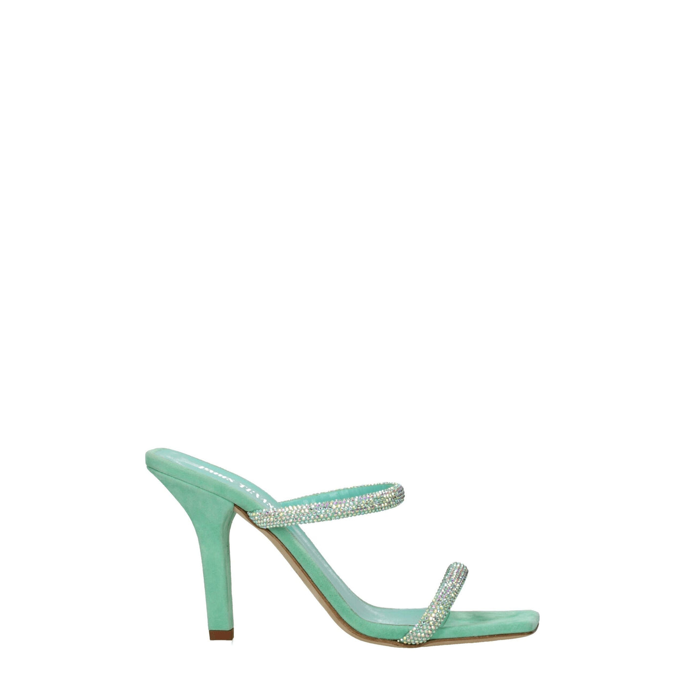 Paris Texas Groene Leren Stiletto Hakken Sandalen