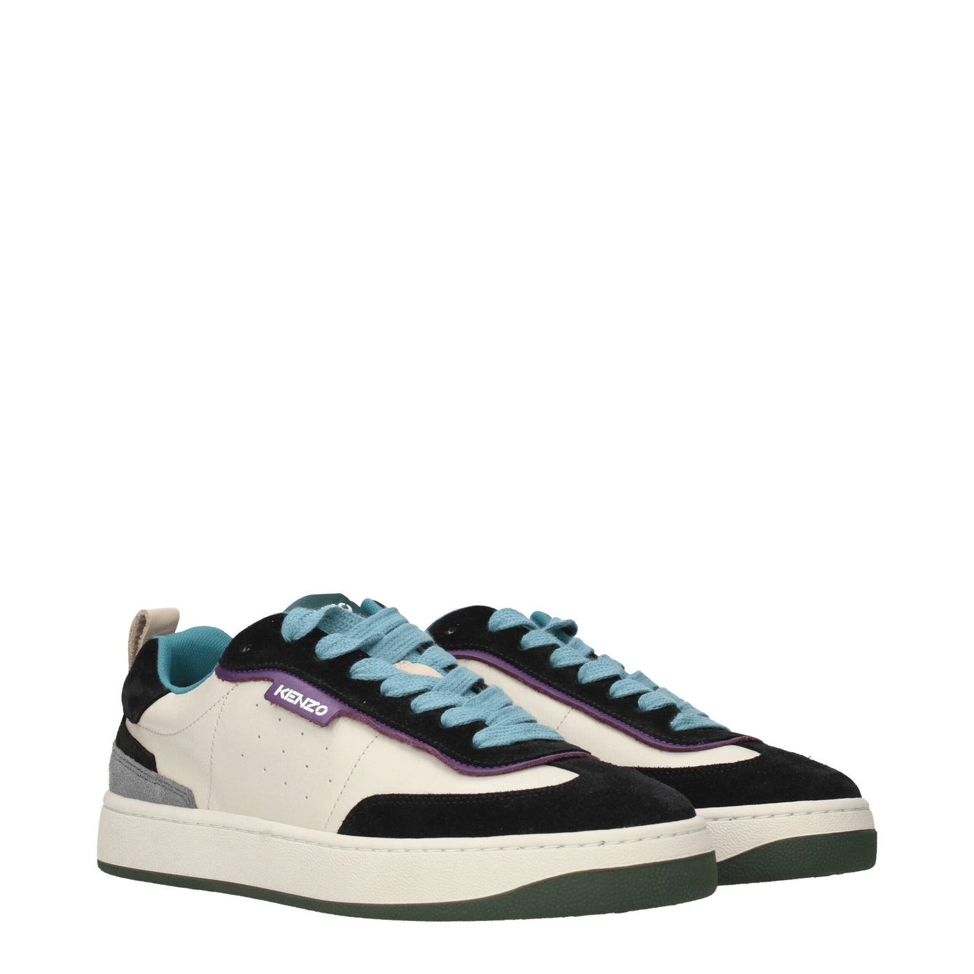 Baskets basses en cuir multicolore Kenzo