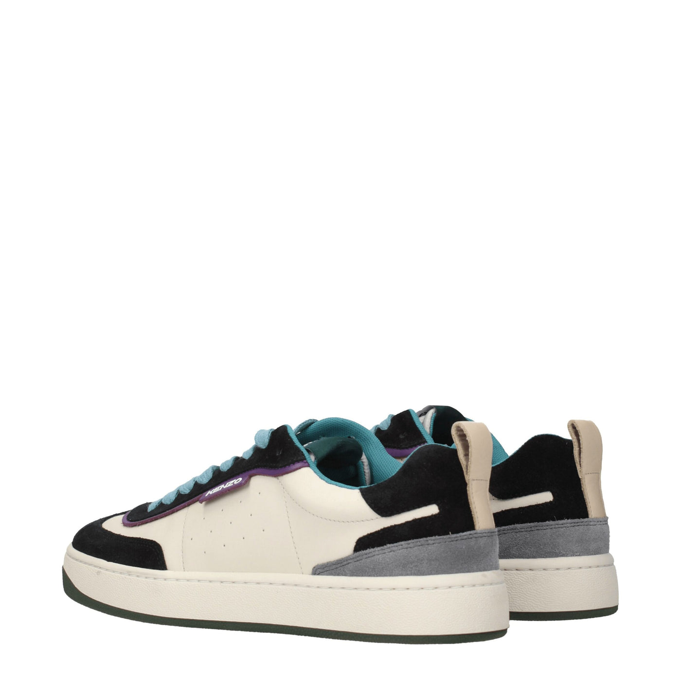 Baskets basses en cuir multicolore Kenzo