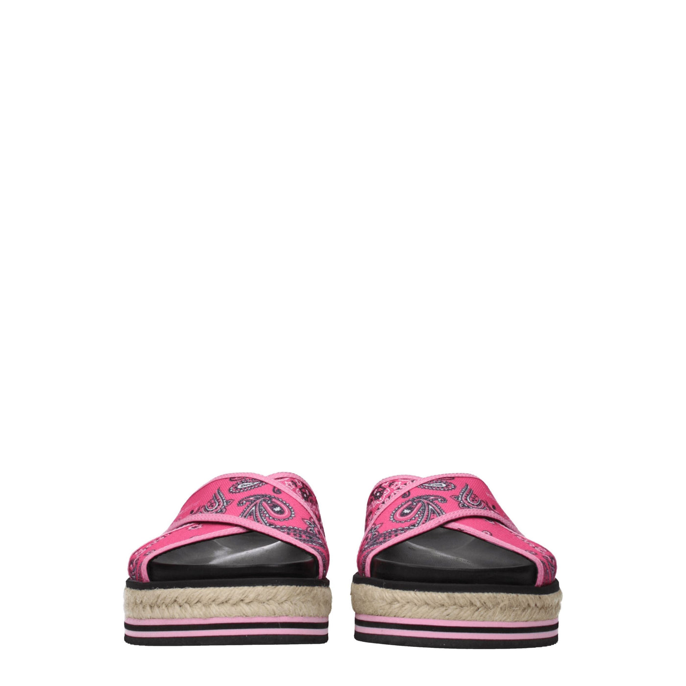 Kenzo Roze Stoffen Pantoffels Sandalen