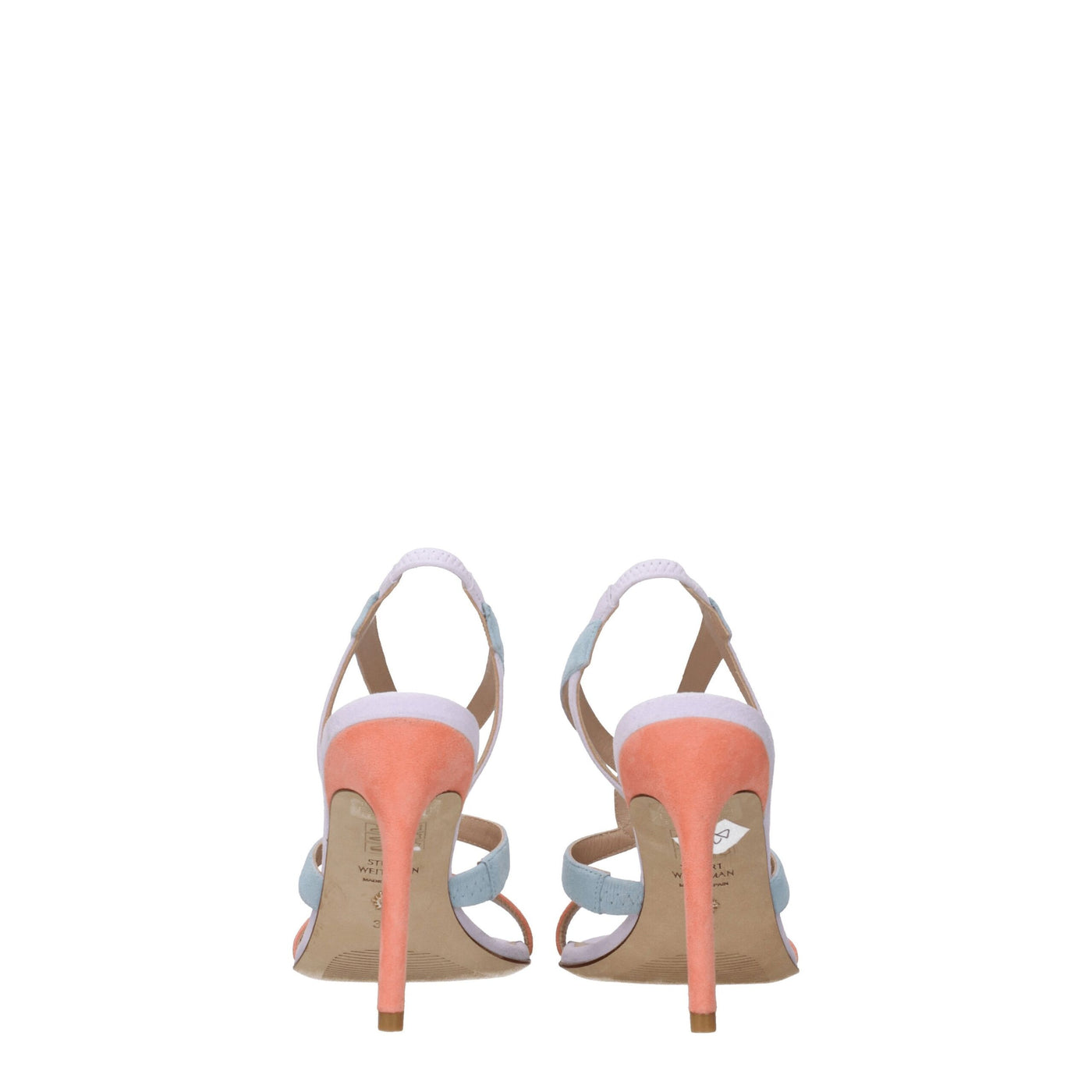 Stuart Weitzman Multicolor Leather Stiletto Heels Sandals