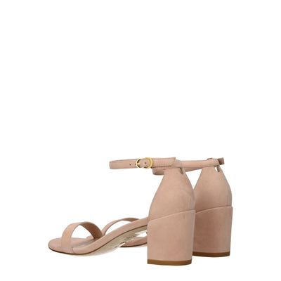 Stuart Weitzman roze leren plateaus