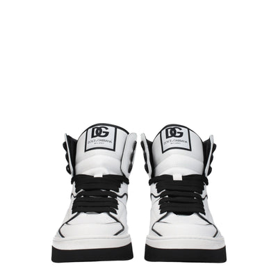 Dolce & Gabbana White Leather High Tops