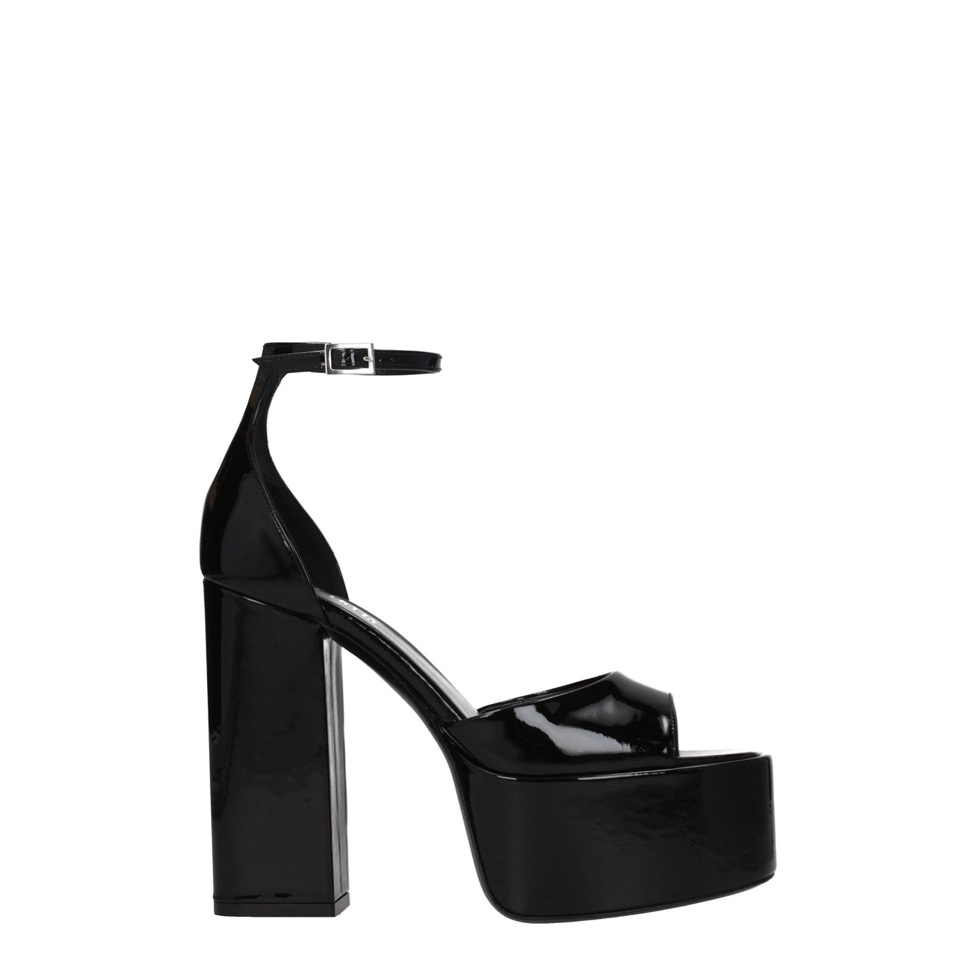 Paris Texas Zwarte Leren Platforms