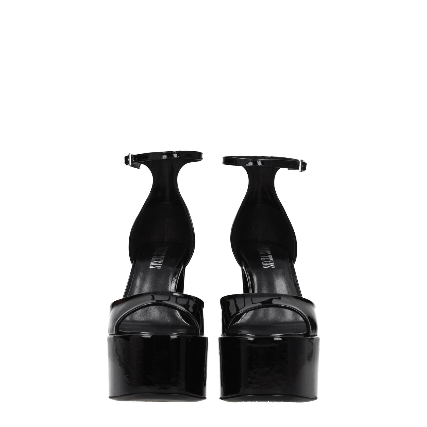 Paris Texas Zwarte Leren Platforms