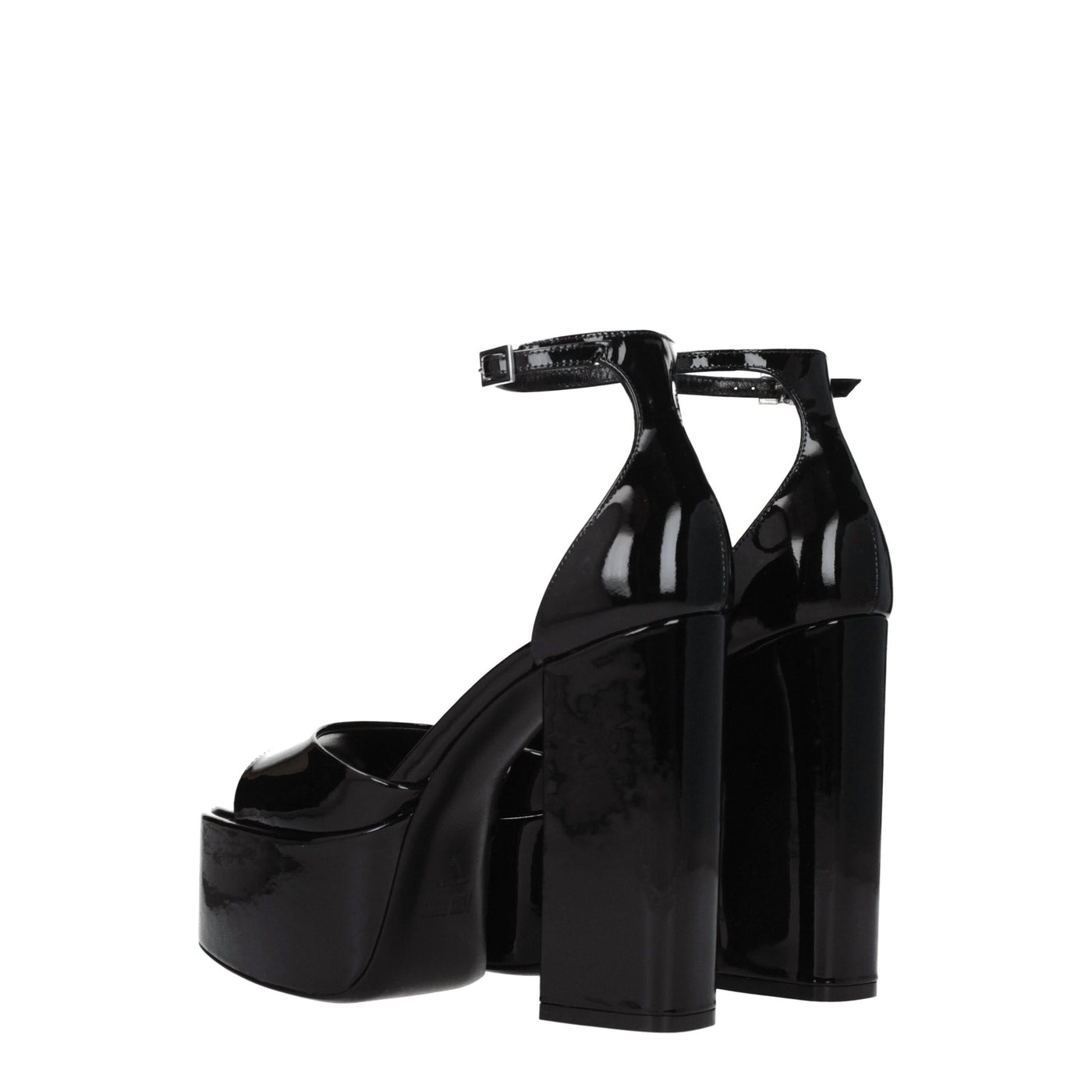 Paris Texas Zwarte Leren Platforms