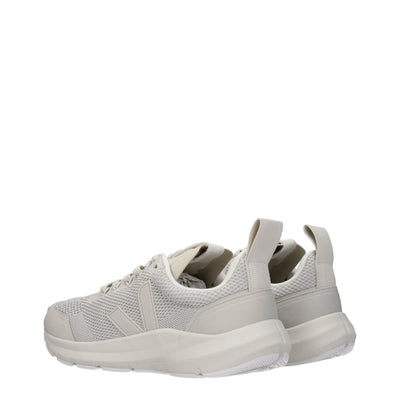 Veja Gray Fabric Athletic Sneakers