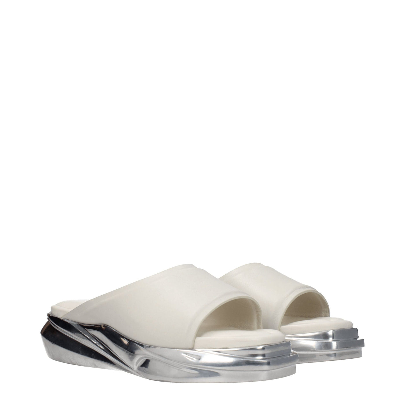 Alyx Grijze Leren Pantoffels Sandalen