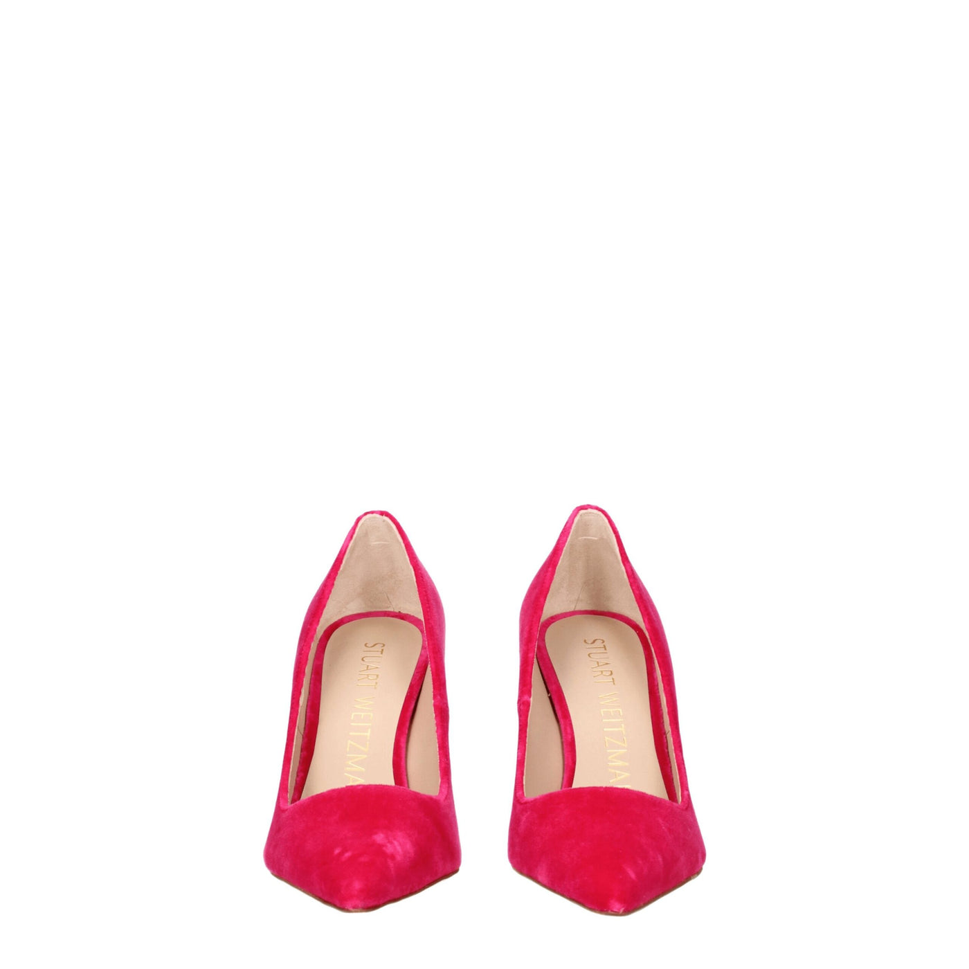 Stuart Weitzman Pink Velvet Heels