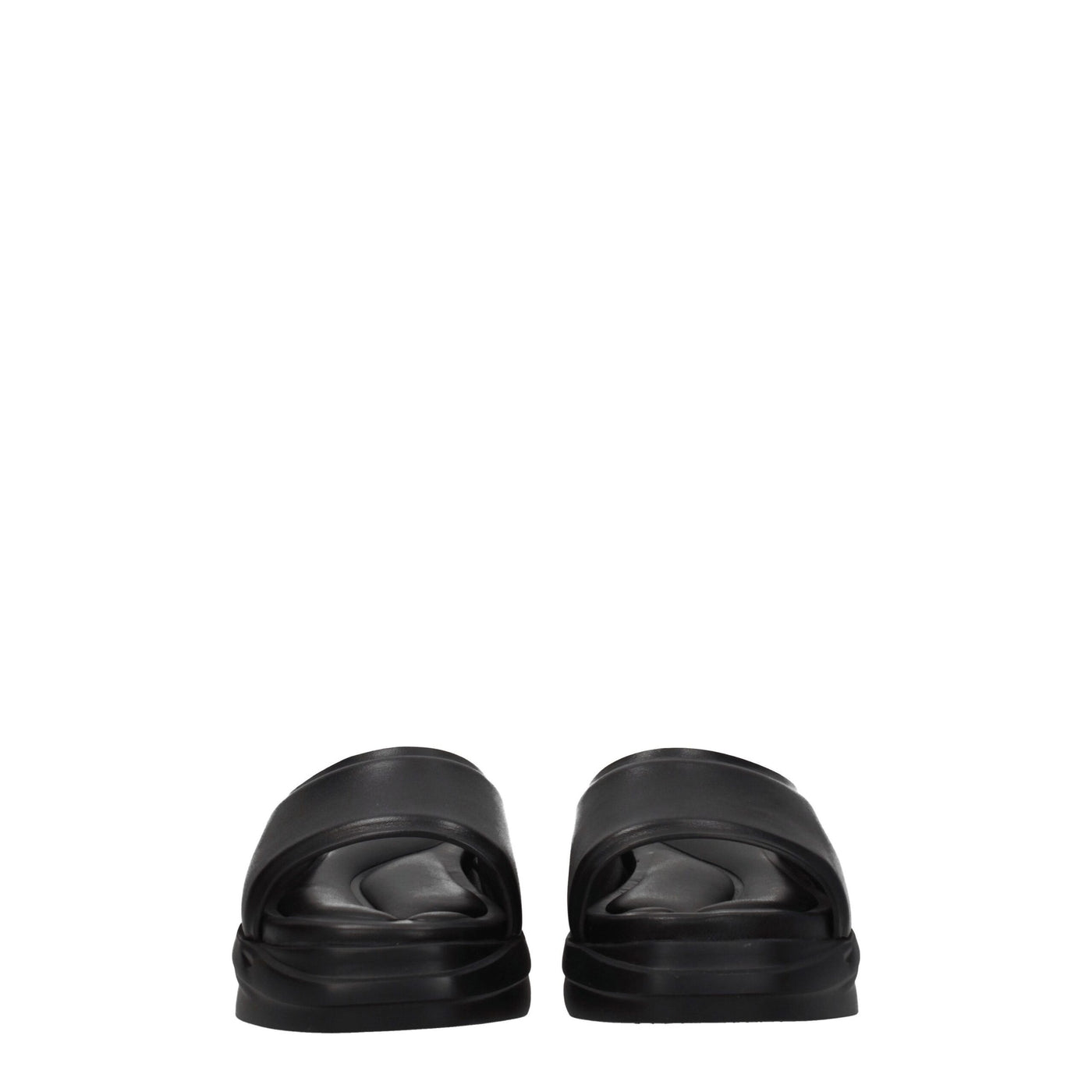 Alyx Zwarte Leren Pantoffels Sandalen