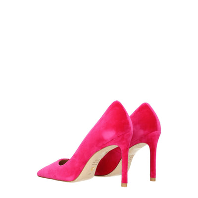Stuart Weitzman Pink Velvet Heels