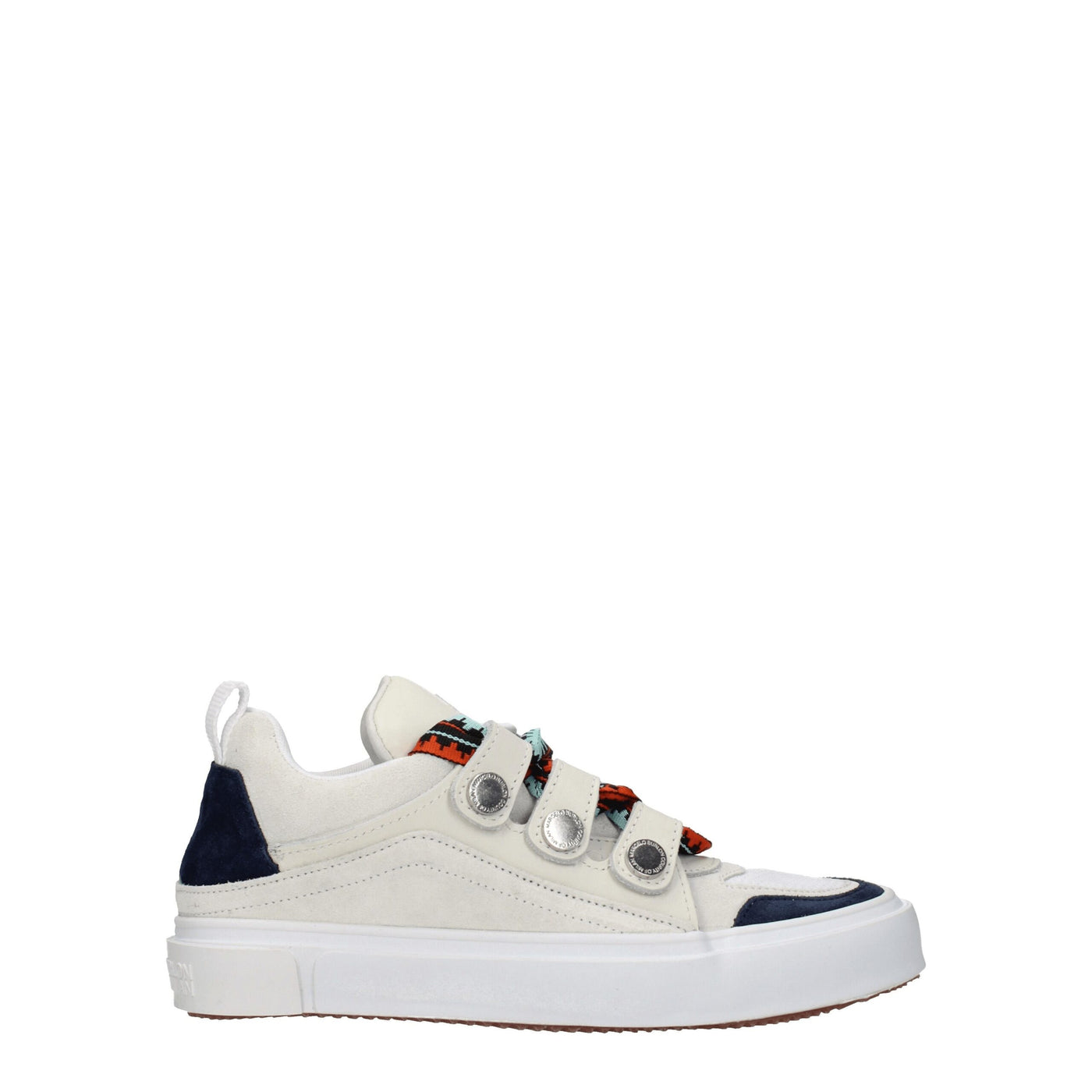 Marcelo Burlon beige lederen lage toppen