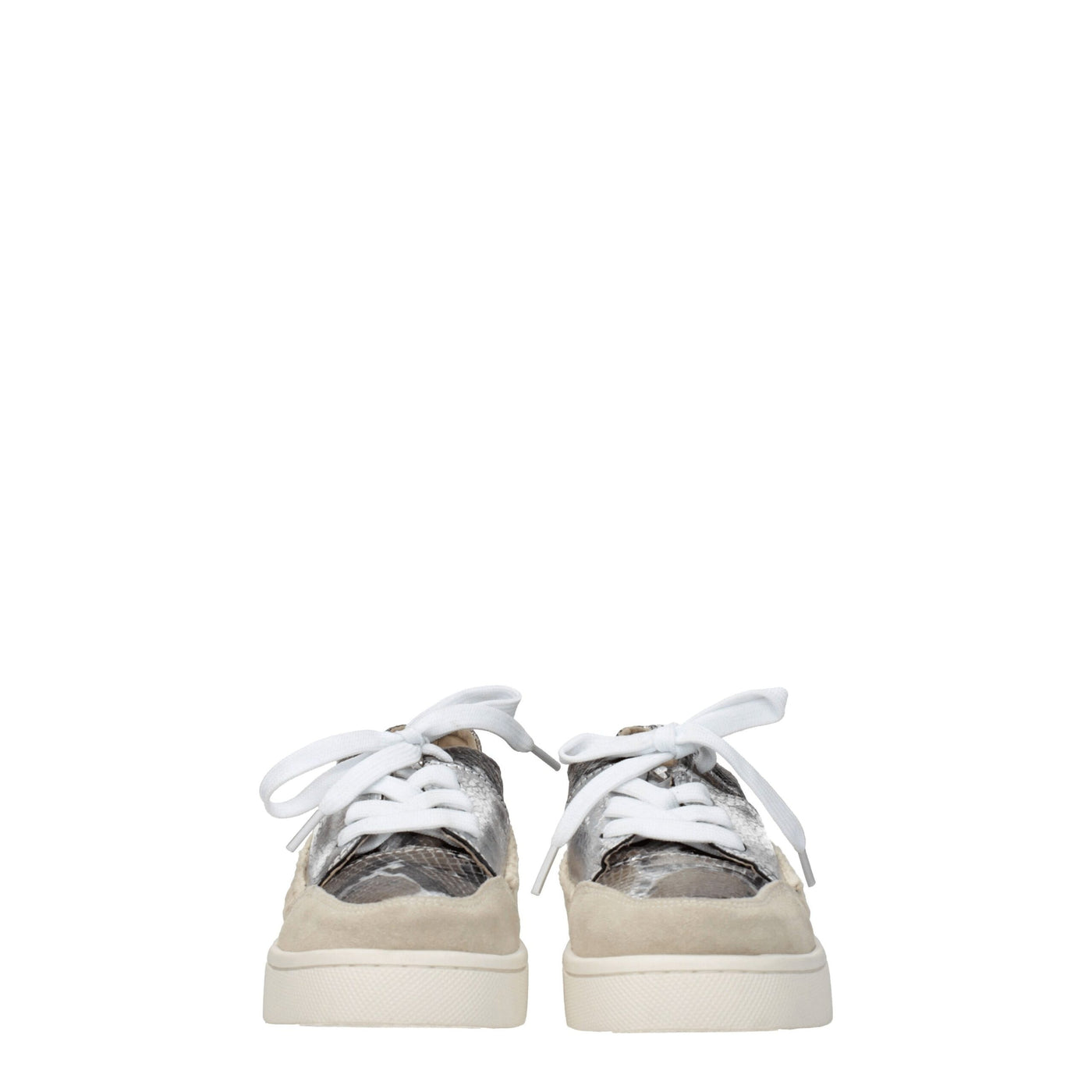 Mou Gray Leather Low Tops