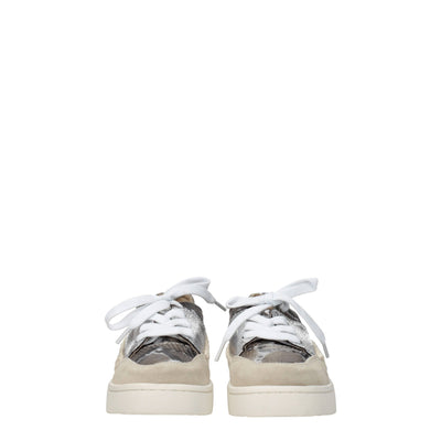 Mou Gray Leather Low Tops