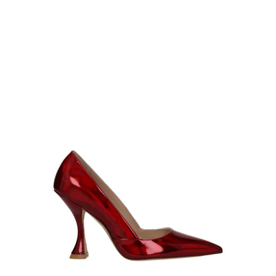 Stuart Weitzman Red Leather Heels