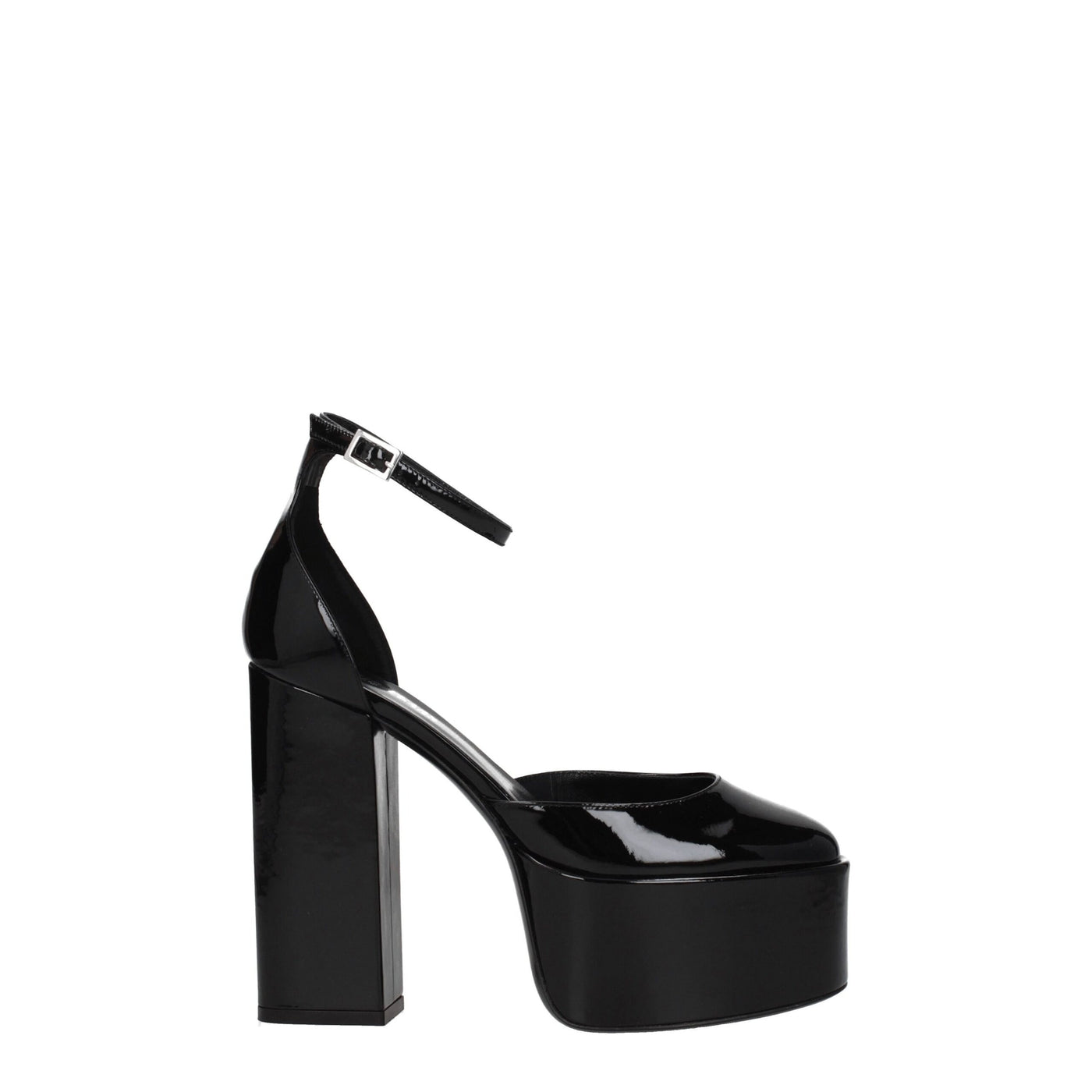 Paris Texas Zwarte Leren Platforms