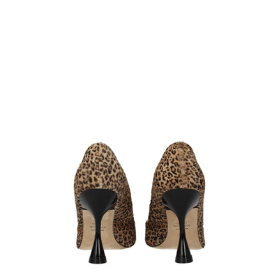 Stuart Weitzman Beige Horsehair Heels