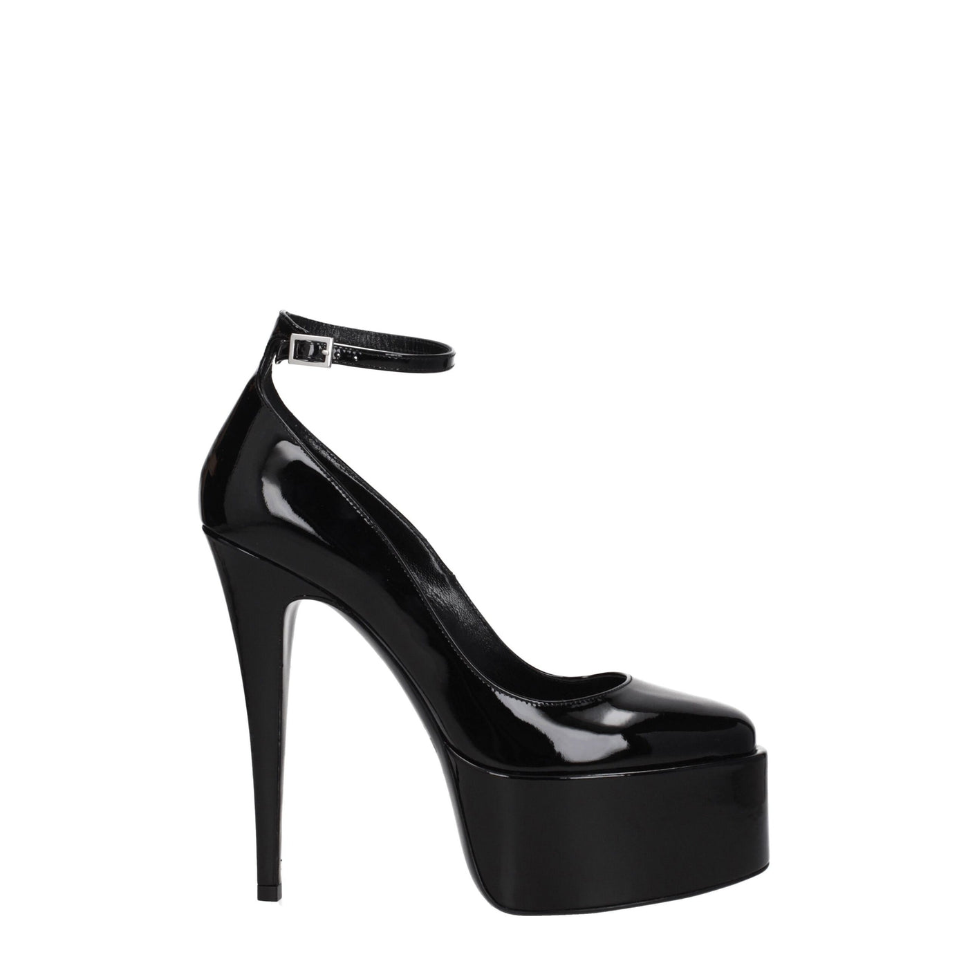 Paris Texas zwarte leren plateau pumps