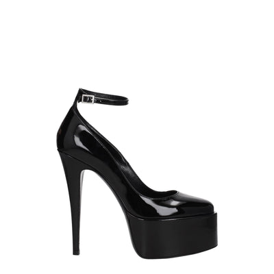 Paris Texas zwarte leren plateau pumps