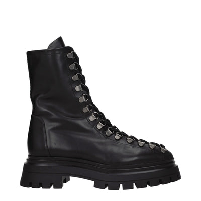 Stuart Weitzman zwarte leren enkellaarsjes