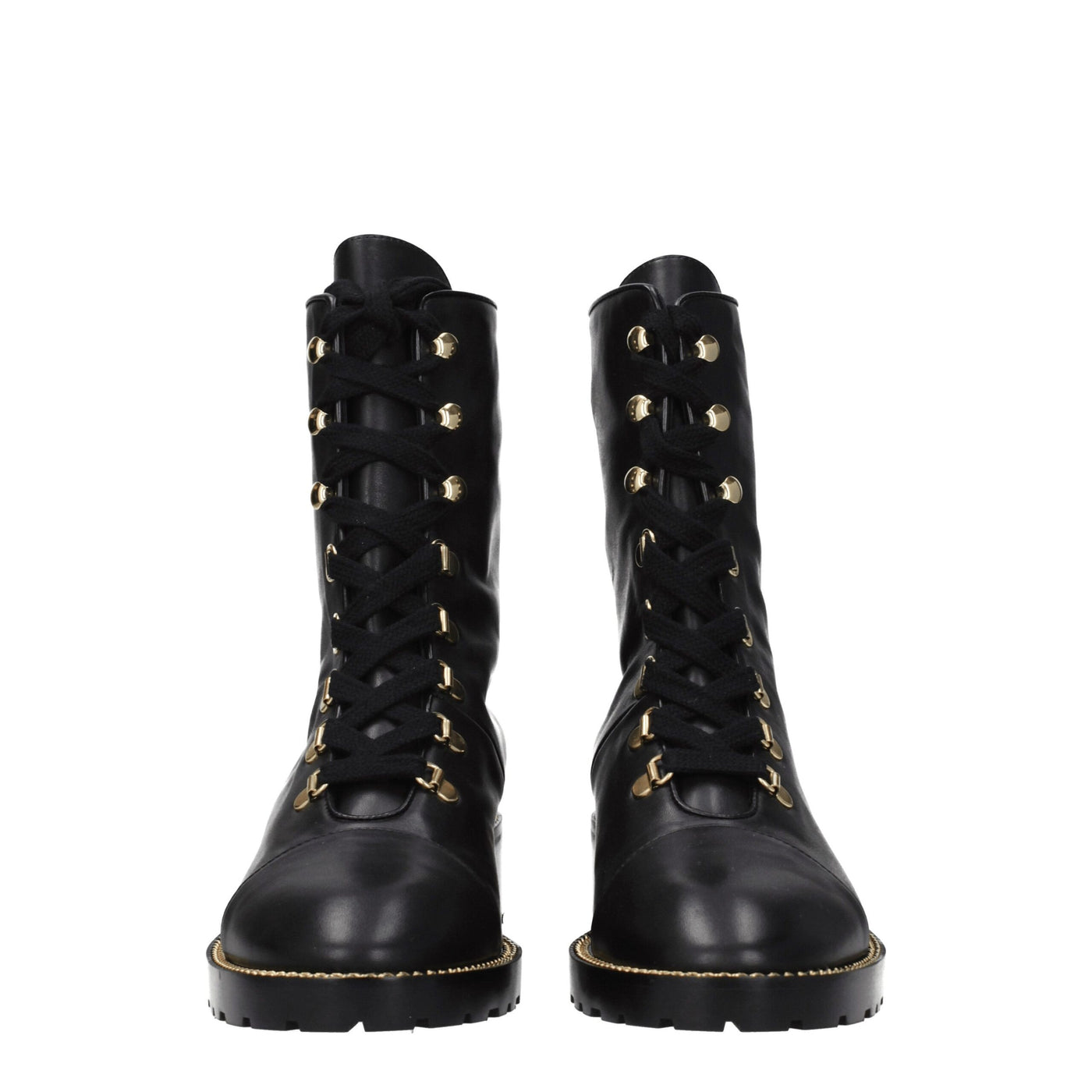 Stuart Weitzman zwarte leren enkellaarsjes