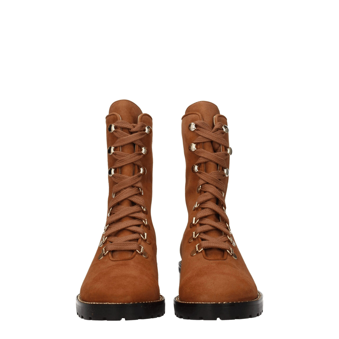 Stuart Weitzman Bruine Leren Enkellaarsjes