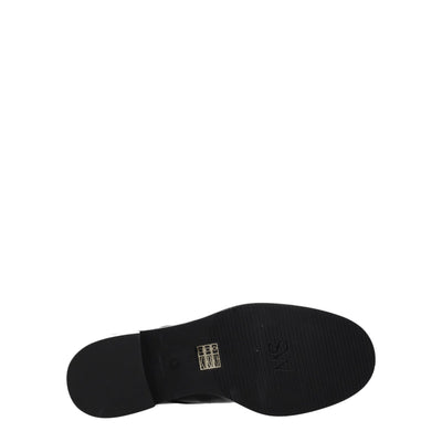 Stuart Weitzman zwarte leren enkellaarsjes