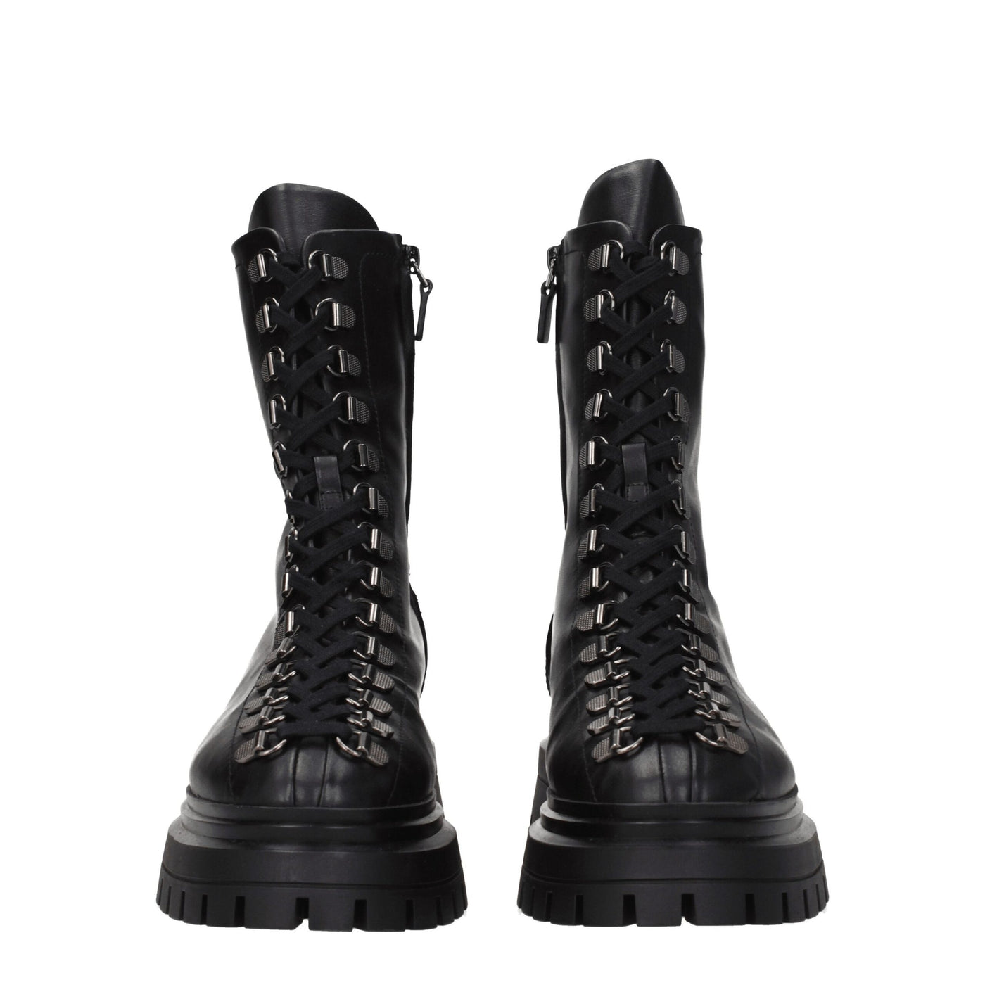 Stuart Weitzman zwarte leren enkellaarsjes
