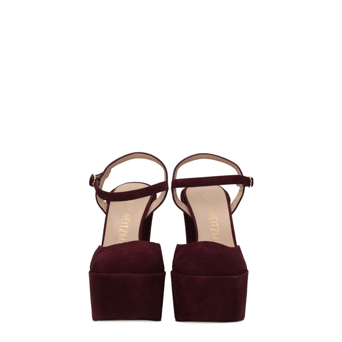 Stuart Weitzman Red Leather Platforms