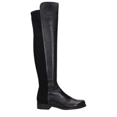 Stuart Weitzman Zwart Leren Overknee