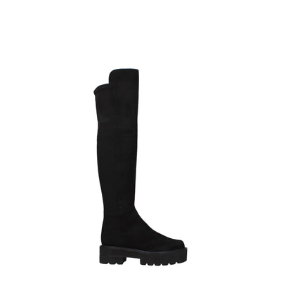 Stuart Weitzman Zwart Leren Overknee