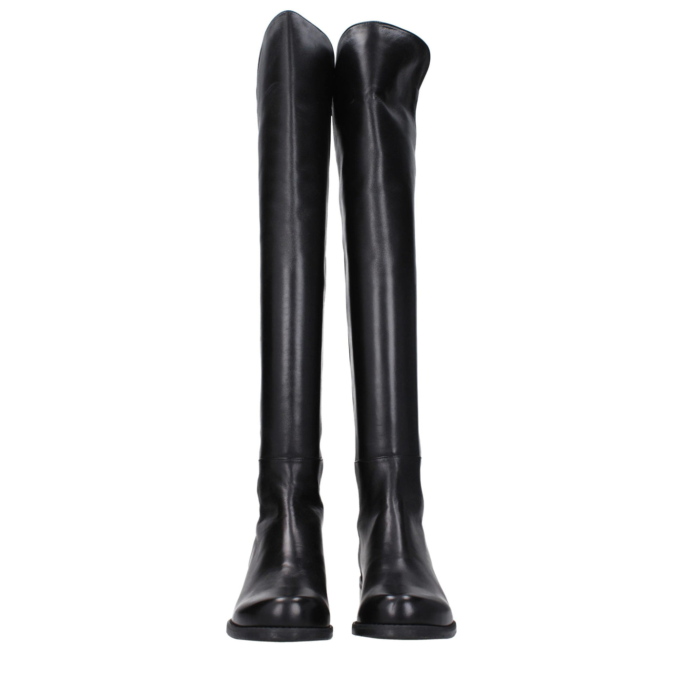 Stuart Weitzman Zwart Leren Overknee