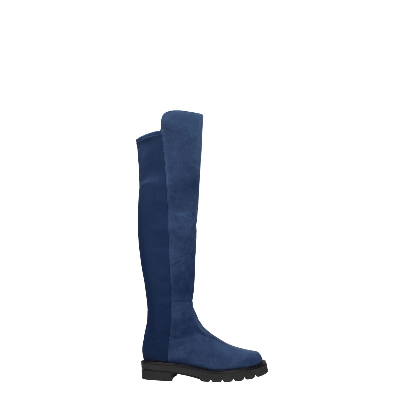 Stuart Weitzman Blauw Leren Overknee
