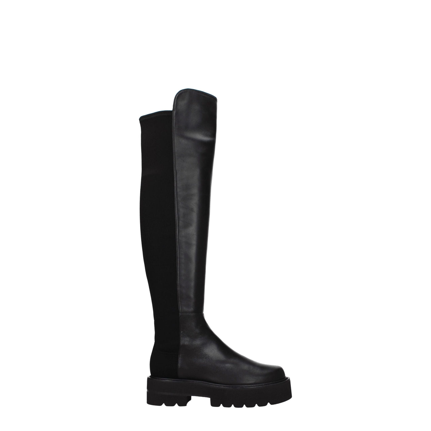 Stuart Weitzman Zwart Leren Overknee