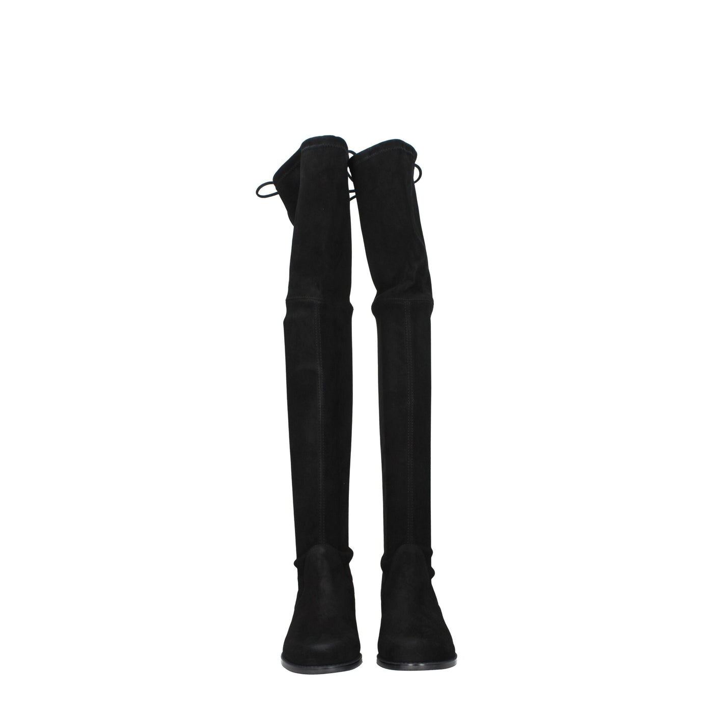 Stuart Weitzman Zwart Leren Overknee