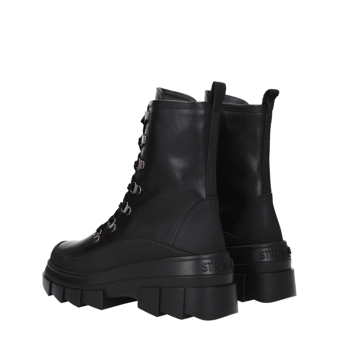 Stuart Weitzman zwarte leren enkellaarsjes