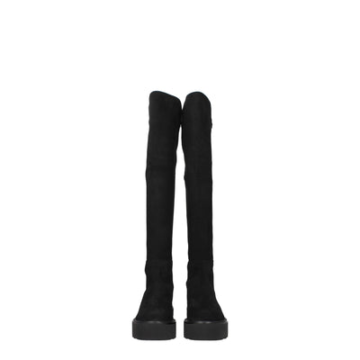 Stuart Weitzman Zwart Leren Overknee