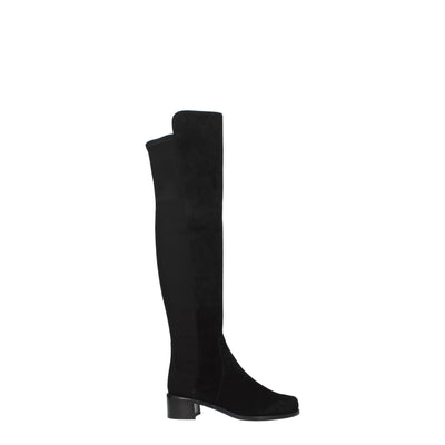 Stuart Weitzman Zwart Leren Overknee