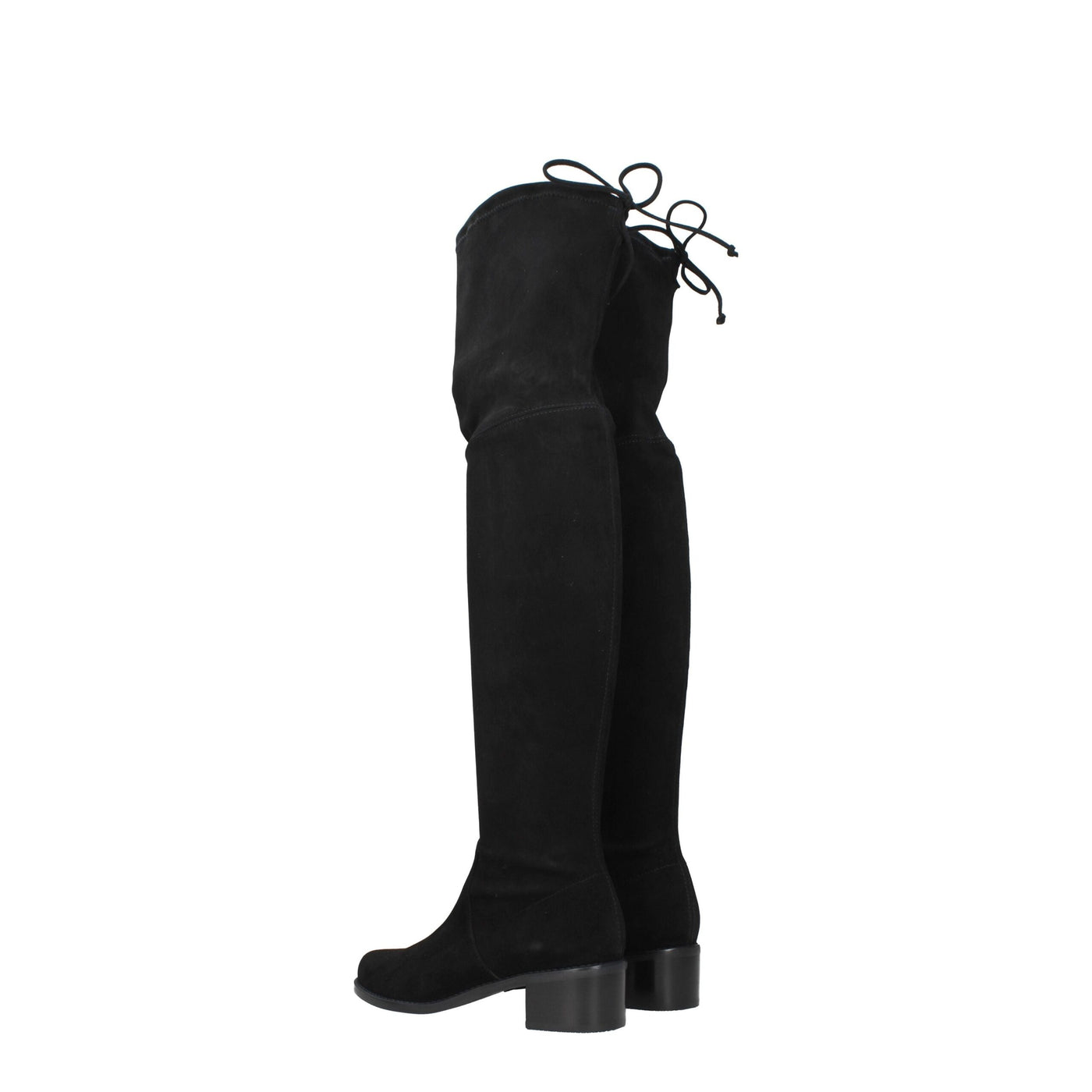 Stuart Weitzman Zwart Leren Overknee