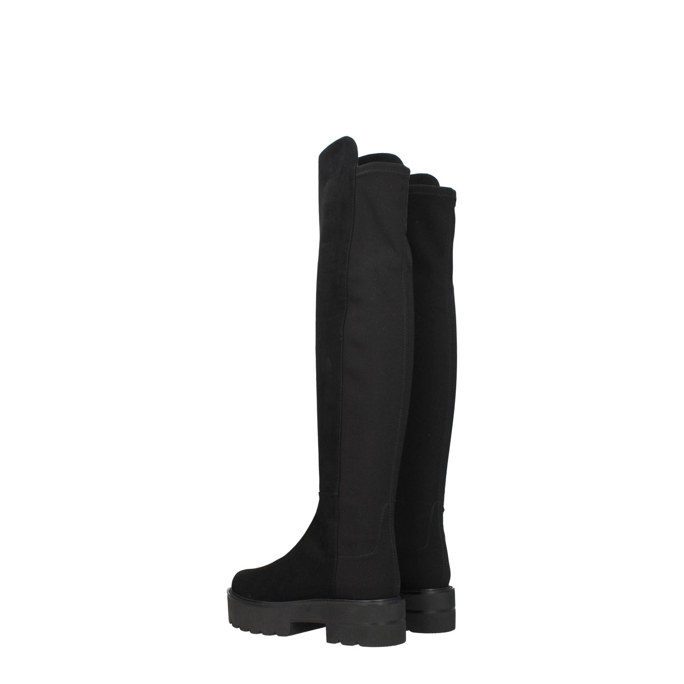 Stuart Weitzman Zwart Leren Overknee