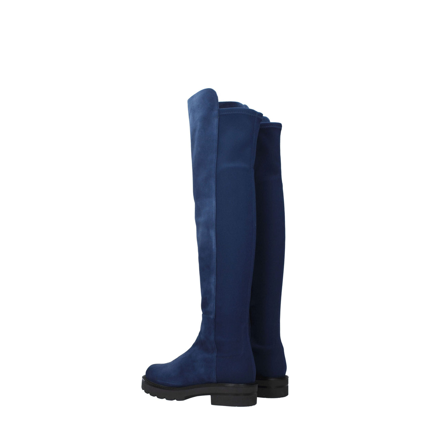 Stuart Weitzman Blauw Leren Overknee