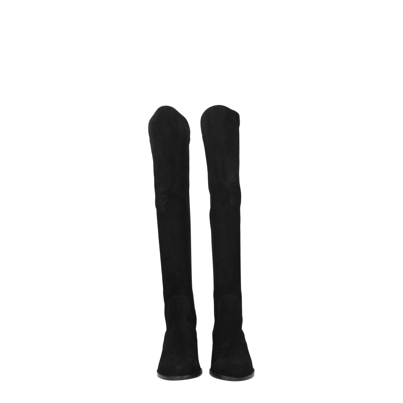 Stuart Weitzman Zwart Leren Overknee