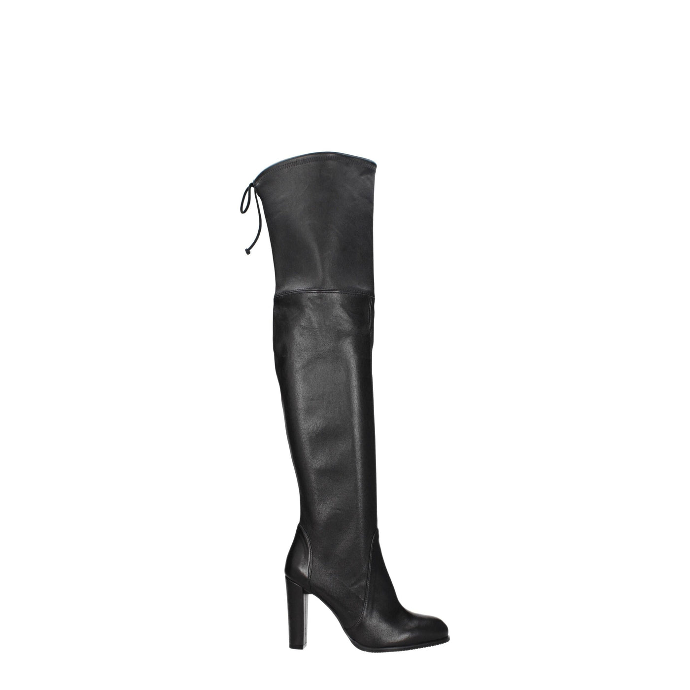 Stuart Weitzman Zwart Leren Overknee
