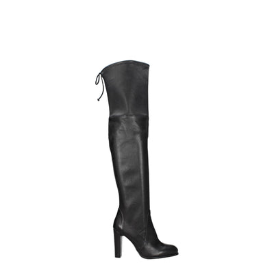 Stuart Weitzman Zwart Leren Overknee