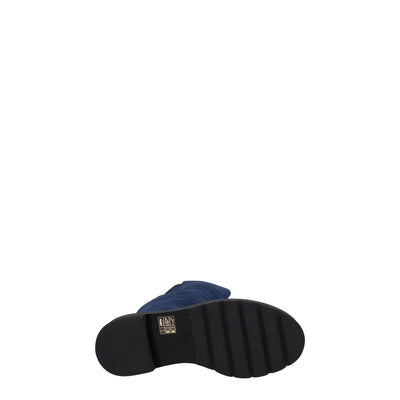 Stuart Weitzman Blauw Leren Overknee